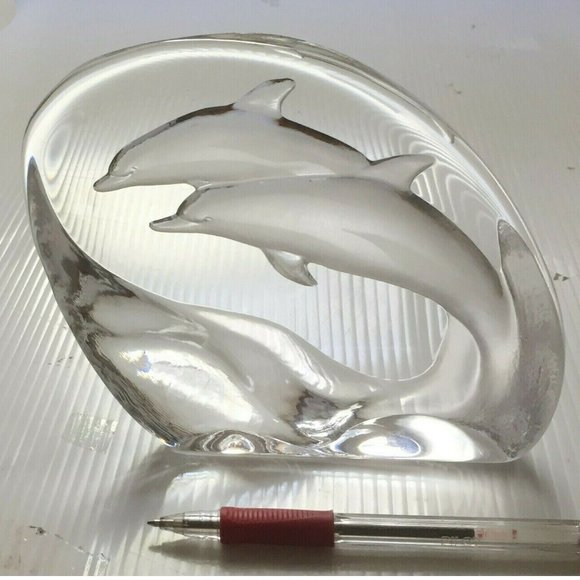 𝗟𝗔𝗥𝗚𝗘 7x5" MJ  Double Swim Jumping Dolphins - Picture 1 of 3